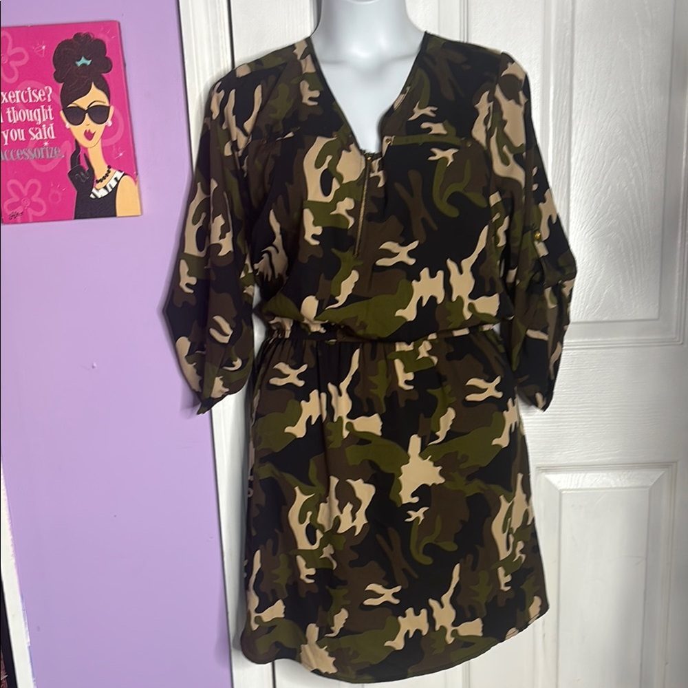 Camouflage Mini Dress